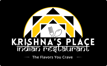 Krishna's Place logo black background